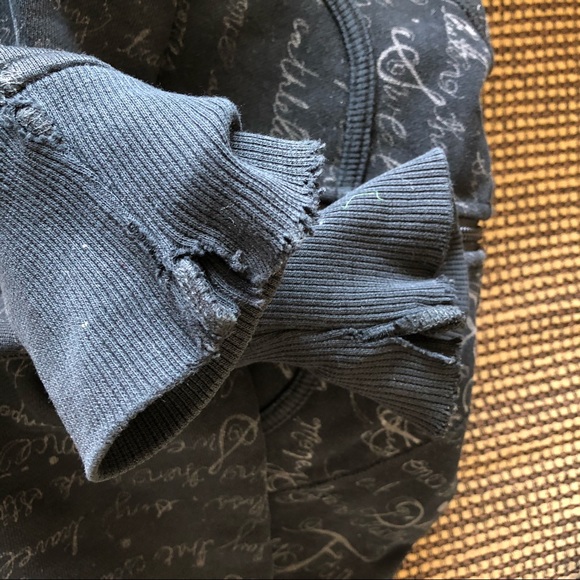 RARE Lululemon Manifesto Chalkboard Scuba Hoodie - Picture 8 of 12